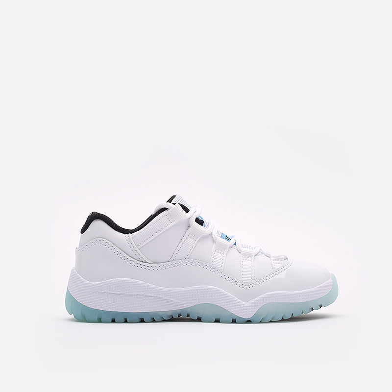 детские белые кроссовки Jordan 11 Retro Low PS 505835-117 - цена, описание, фото 1